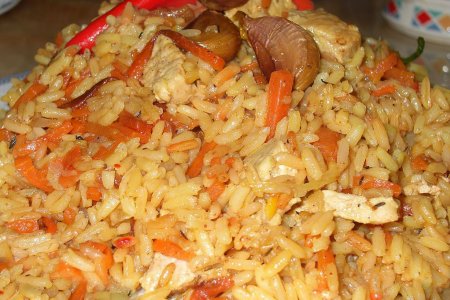 Вкусный плов из свинины в мультиварке