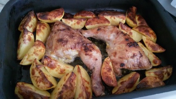 Куриные ножки с картофелем